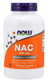 NAC Nacetylcystein 600 MG 250 Kapseln NOW FOODS